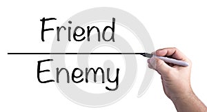 Drawing The Line Between Friend And Enemy photo