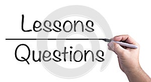 Drawing The Line Between Lessons And Questions