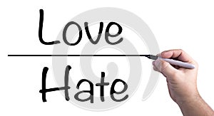 Drawing The Line Between Love And Hate