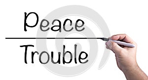 Drawing The Line Between Peace And Trouble