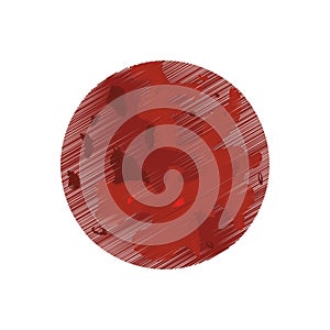 drawing mars planet red space