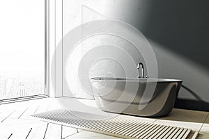 Drawing modern bathroom interior