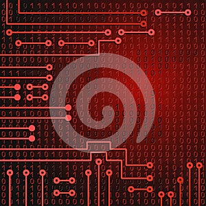 Electronic circuit and binary code