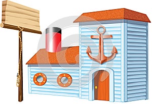 Drawing of nautical store