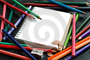 Drawing-pad and color pencils