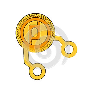 drawing protoshare coin web icon