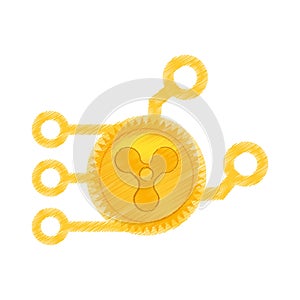 drawing quarkcoin web icon