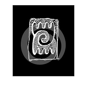 Drawing shepps, Yin Yang, ethnic square logo