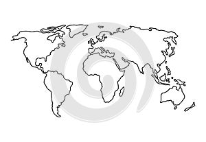 World line map photo