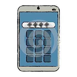 Drawing smartphone password security system technology