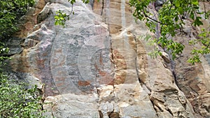 Drawing on the stone at Tsodilo hills