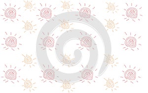 Drawing sun pixels, nested pattern