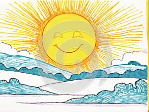 drawing of the sundrawing sun