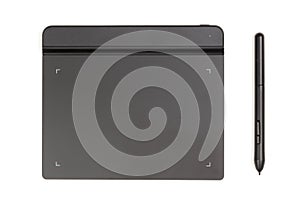 Drawing tablet isolated on white