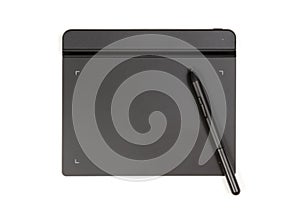Drawing tablet isolated on white