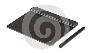 Drawing tablet isolated on white