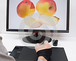 Drawing on the tablet