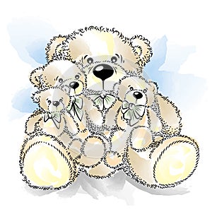 Drawing Teddy Bears with bow