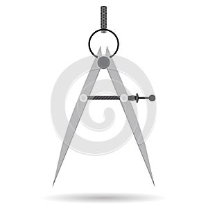 Drawing tool for drawing circles Ã¢â¬â compass. Vector illustration