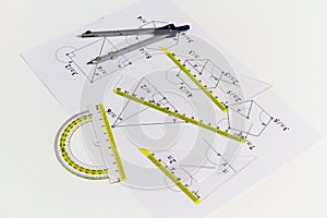 Drawing tools with compass