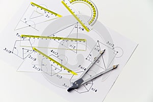 Drawing tools with compass