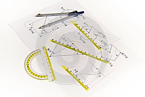 Drawing tools with compass