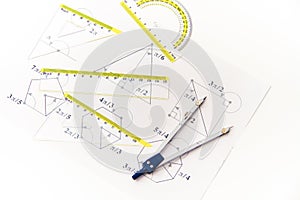 Drawing tools with compass