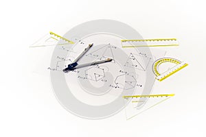 Drawing tools with compass