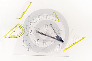 Drawing tools with compass