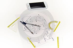 Drawing tools with compass