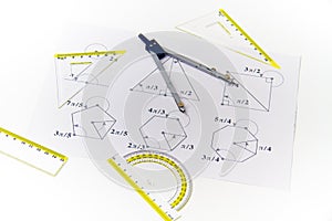 Drawing tools with compass