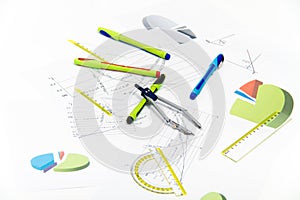 Drawing tools with compass