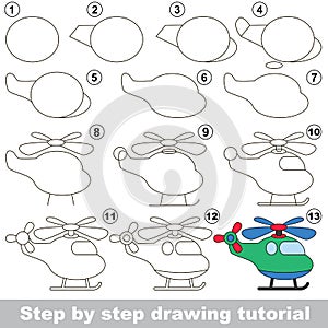 Drawing tutorial. Game for Copter. photo