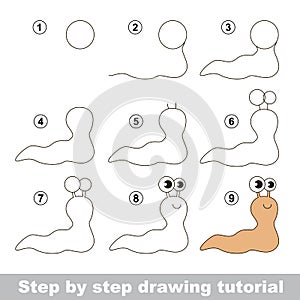 Drawing tutorial. The Slug.