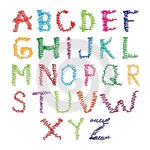 drawing vector letters