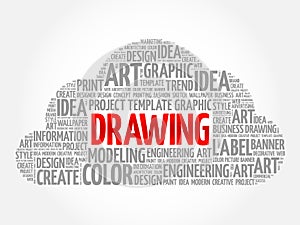 DRAWING word cloud
