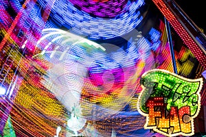 Drawings of lights on a fairground