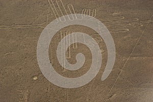 Drawings, Nazca lines ( lineas de nazca ) in the desert of nazca - Peru. Landmark - High quality photo photo