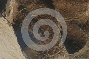 Drawings, Nazca lines ( lineas de nazca ) in the desert of nazca - Peru. Landmark - High quality photo photo