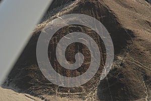 Drawings, Nazca lines ( lineas de nazca ) in the desert of nazca - Peru. Landmark - High quality photo photo