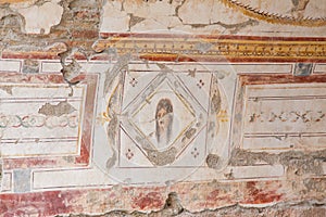 Drawings in Terrace Houses, Ephesus Ancient City