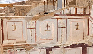 Drawings in Terrace Houses, Ephesus Ancient City