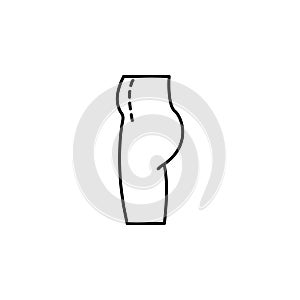 drawn, abdomen icon. Element of plastic surgery icon for mobile concept and web apps. Thin line drawn, abdomen icon can be used