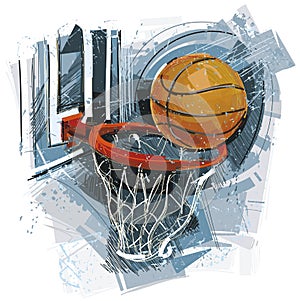 Drawn Basketball