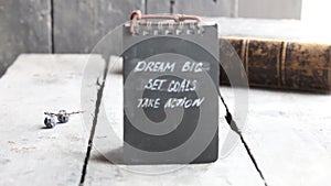 Dream Big Set Goals Take Action, Inspirational motivation quote