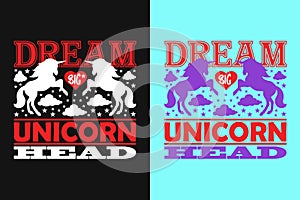 Dream Big Unicorn Head, Unicorn Squad, Animal Lover Shirt, My Spirit Animal, Unicorn T-Shirt, Kids T-Shirt, Birthday Shirt Girl