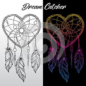 Dream Catche-Icon Vector Illustration	abstract american american indian background