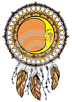 Dream catcher, vector illustration