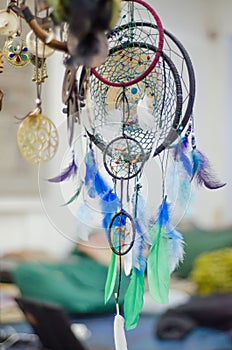 Dream catchers closeup image