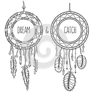 Dream catchers. Native american traditional symbol